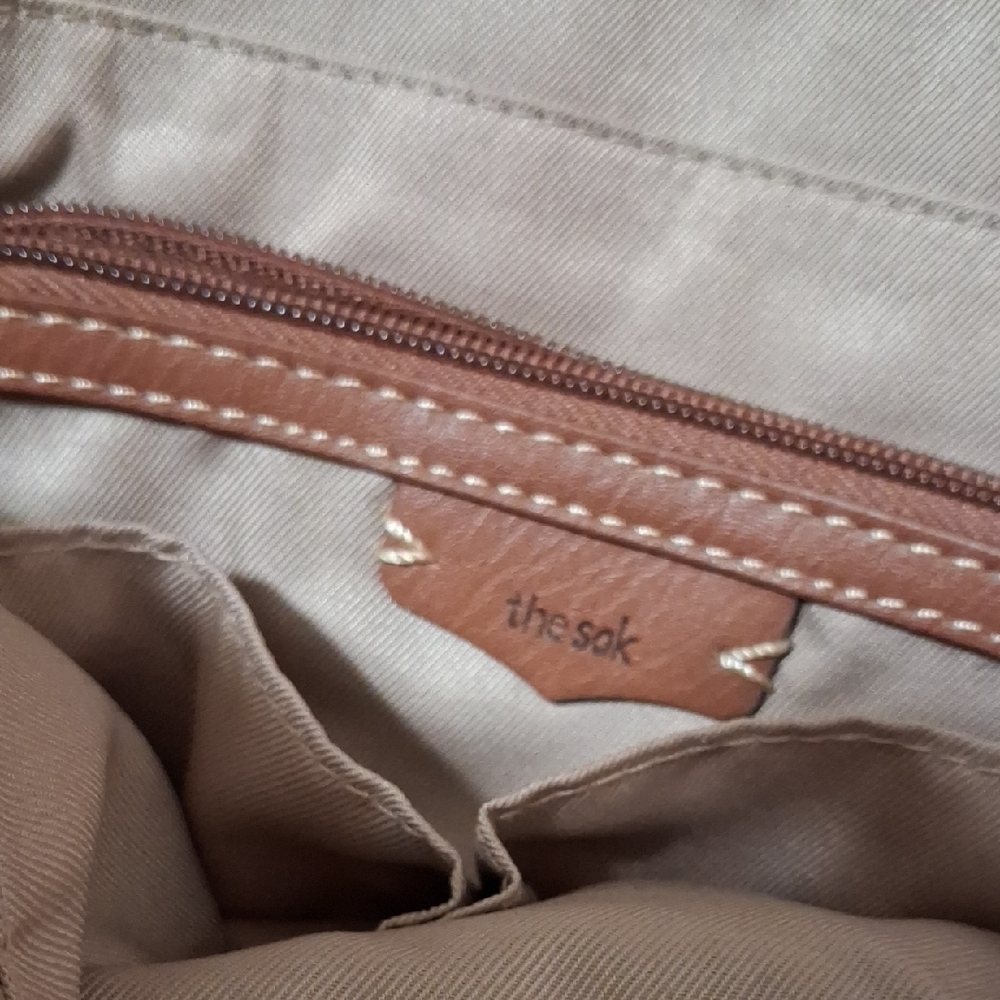 The Sak Charcoal Gray Leather Tote - Picture 2 of 8